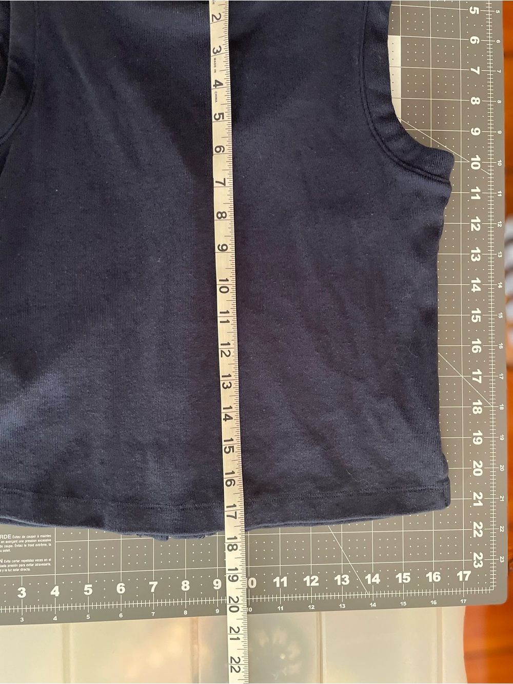 Calypso St. Barth Navy Crop Button Vest & Wide-Leg Pants Cotton Linen Lounge Set - Picture 6 of 10